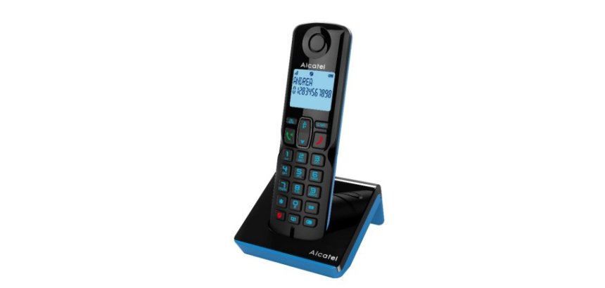Alcatel S280 SOLO BLUE Teléfono DECT Identificador de llamadas Negro, Azul