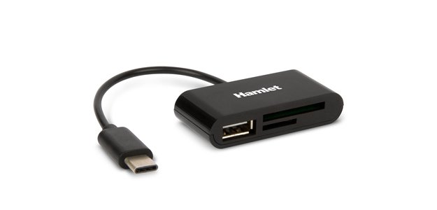 Hamlet XZR100UC lettore di schede USB 2.0 Type-C Nero