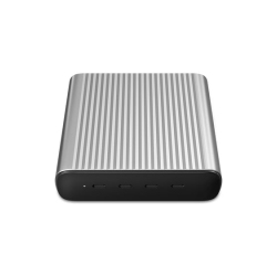 HYPER 245W GaN Desktop Charger Portátil, Smartphone, Tableta Negro, Plata Corriente alterna, Batería Carga rápida Interior