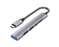 DLH Hub USB-C avec 3 ports USB-A et 2 ports USB-C