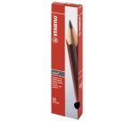 Crayon graphite stabilo swano hb corps hexagonal usage courant bout gomme