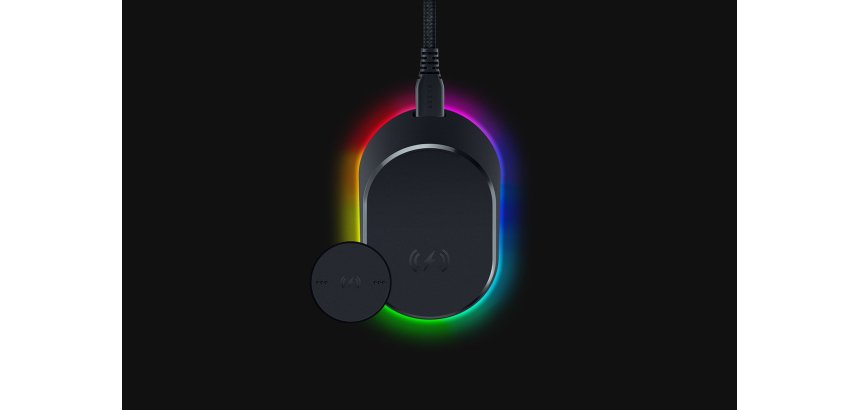 Razer MOUSE DOCK PRO Souris Noir USB Recharge sans fil Intérieure