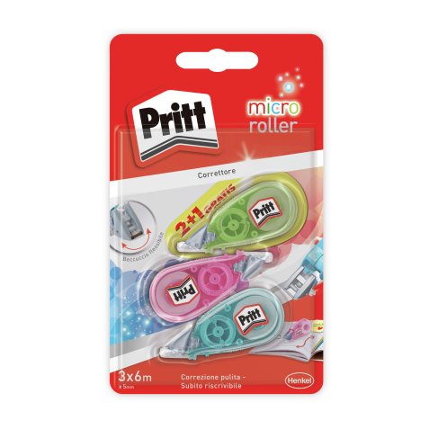 Pritt 4015000416160 correction tape 6 m Multicolour 3 pc(s)