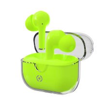 Celly CLEAR Auriculares True Wireless Stereo (TWS) Dentro de oído Llamadas/Música USB Tipo C Bluetooth Verde