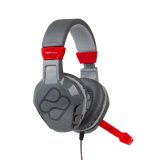 FR-TEC Samus Auriculares Alámbrico Diadema Juego Negro, Gris, Rojo