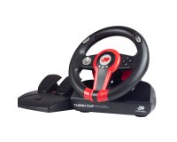 Blade Gaming Turbo cup Negro, Rojo Volante + Pedales Nintendo Switch, Nintendo Switch Lite, PC