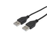 Câble USB 2.0 AA Mâle/Mâle 1,8m Noir 570306