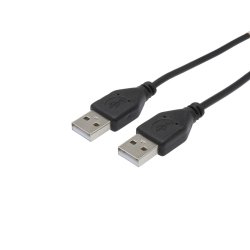 Câble USB 2.0 AA Mâle/Mâle 1,8m Noir 570306