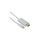 Câble HDMI Mâle/ Type-C Mâle 4K 1,8m Alu 590480