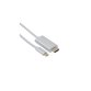 Câble HDMI Mâle/ Type-C Mâle 4K 1,8m Alu 590480
