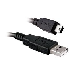 Câble USB 2.0 A/Mini USB Mâle/Mâle 1,8m Noir 570308