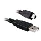 Câble USB 2.0 A/Mini USB Mâle/Mâle 1,8m Noir 570308