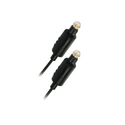 Cordon fibre optique Toslink Mâle/Mâle 5m Noir 416010