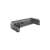 Support pour écran MESHUP N, fil métallique, noir