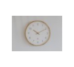 Horloge murale 30 cm cadran bois
