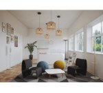 Horloge murale 30 cm cadran bois