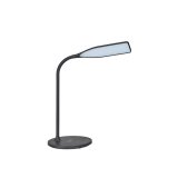 Lampe LED Smart Noir en ABS. Tête L24 cm, bras H35 cm, socle D17 cm