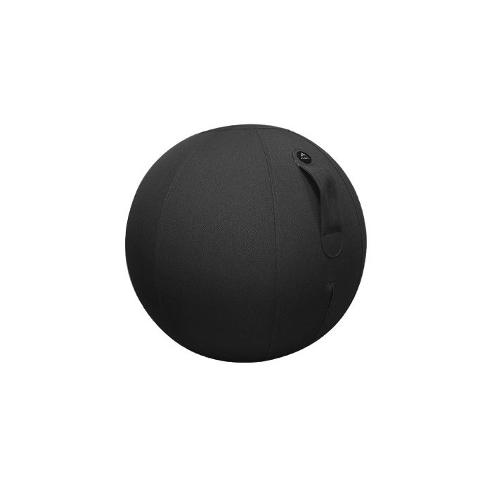 Ballon Ergo ball Noir,diam 65 cm.En polychlorure de vinyle. Poignée de transport.Fonction de Tumbler