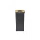 Poubelle de tri sélectif 50L en acier et ABS Jaune, pour déchets plastique - Dim. L31 x H73 x P31 cm