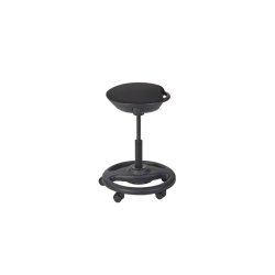 Tabouret Rolly ergonomique à bascule sur roulette, rembourré avec mousse. Hauteur de 57 cm à 74 cm