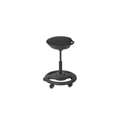 Tabouret Rolly ergonomique à bascule sur roulette, rembourré avec mousse. Hauteur de 57 cm à 74 cm