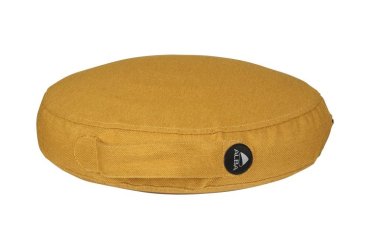 Coussin ergonomique ERGOPAD jaune diam 35 cm gonflable en polychlorure de vinyle, poignée intégrée