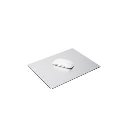 Tapis de souris aluminium sablé et anodisé, antidérapant, anti-rayures