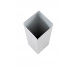 Porte-parapluie 'PLUIE', en métal, blanc