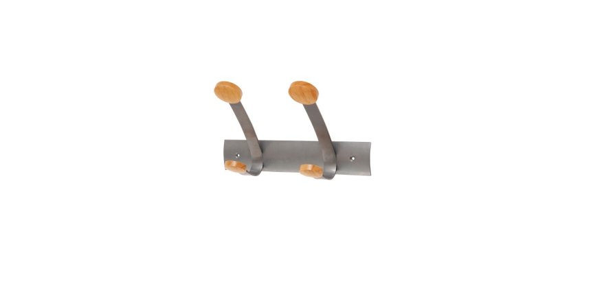 Patère murale 'PMV2', 2 doubles patères