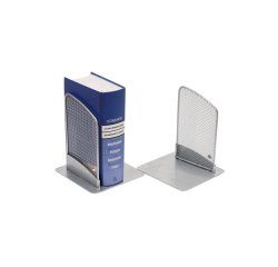 Serre-livre 'MESHER', en fil d'acier, gris