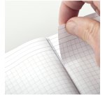 Rhodia Unlimited A5+ 16x21 cm 120 pages petits carreaux 5x5 avec cadre en-tête détachables microperforé avec élastique - Orange