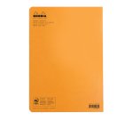 Cahier piqué Rhodia Classic 21x29,7 cm 96 pages petits carreaux 5x5 non détachables 80g - Orange