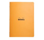 Cahier piqué Rhodia Classic 21x29,7 cm 96 pages petits carreaux 5x5 non détachables 80g - Orange