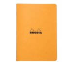 Cahier piqué Rhodia Classic 14,8x21 cm 96 pages petits carreaux 5x5 non détachables 80g - Orange