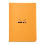Cahier piqûre 96 pages 5x5 format 14,8x21cm. Coloris orange