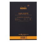 Bloc agrafé Rhodia le R N°16 14,8x21 cm 70 feuillets ligné 90g - Noir