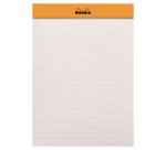 Bloc agrafé Rhodia le R N°16 14,8x21 cm 70 feuillets ligné 90g - Noir