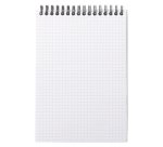 Bloc de bureau Notepad Rhodiactive noir 14,8 x 21 cm reliure intégrale - 5 x 5 - 80 feuilles microperforées