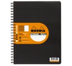 Nachfüllung Spiral-Notizbuch Rhodia Exabook 22,5 x 29,7 cm Schwarz 5 x 5 - 160 Seiten