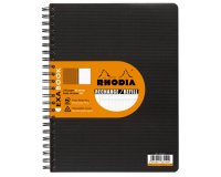 Refill for Rhodia Exabook spiral notebook 22.5 x 29.7 cm black 5 x 5 - 160 pages