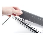 Exabook Rhodiactive rechargeable reliure intégrale A4+ 160 pages petits carreaux 5x5 avec cadre en-tête 80g - Noir