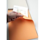 Bloc de bureau Notepad Rhodiactive noir 21 x 29,7 cm reliure intégrale avec pochette - 5 x 5 - 80 feuilles microperforées