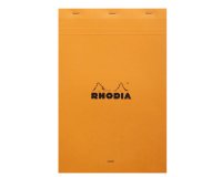 Schreibbock Rhodia 21 x 31,8 cm geheftet Nr. 19 orange - liniert - 80 Blätter
