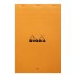 Geniet blok Rhodia  21 x 31,8 cm N°19 - 80 gelijnde vellen