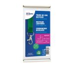 Cordons badges avery recycles mousqueton 44 cm lot de 10    coloris vert