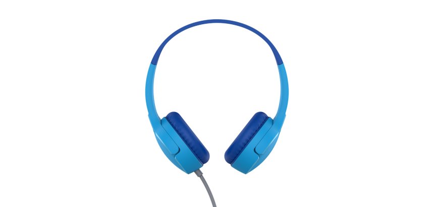 Belkin SoundForm Mini Wired Headphones for Kids Calls/Music/Sports/Everyday Blue