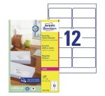 Etiquette autocollante avery adresse recyclee laser blanc  99,1 x 42,3mm boite de 1200