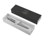 Stylo-bille parker jotter xl monochrome pointe moyenne     encre bleue avec coffret      cadeau coloris acier