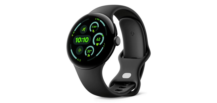 Google Pixel Watch 3 AMOLED 45 mm Numérique Écran tactile 4G Noir Wifi GPS (satellite)