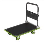 Chariot à plate-forme en acier, charge: 300 kg, noir/